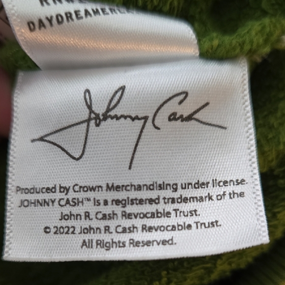 Daydreamer JOHNNY CASH Green Crewneck Sweater with Graphic Print - Picture 4 of 6